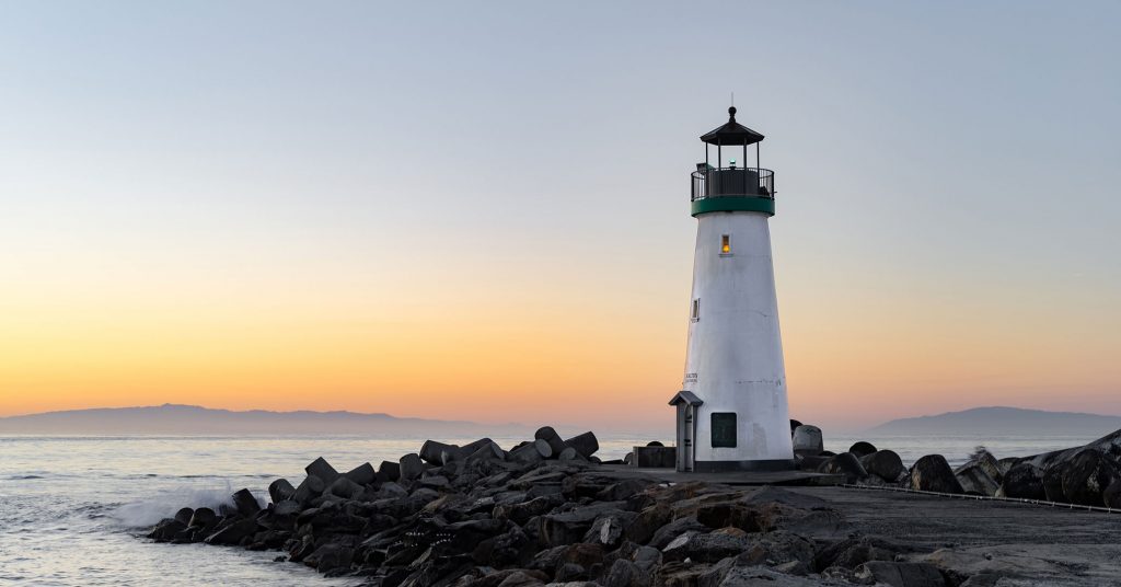 sunset lighthouse