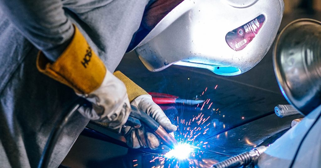 welding on vehicle