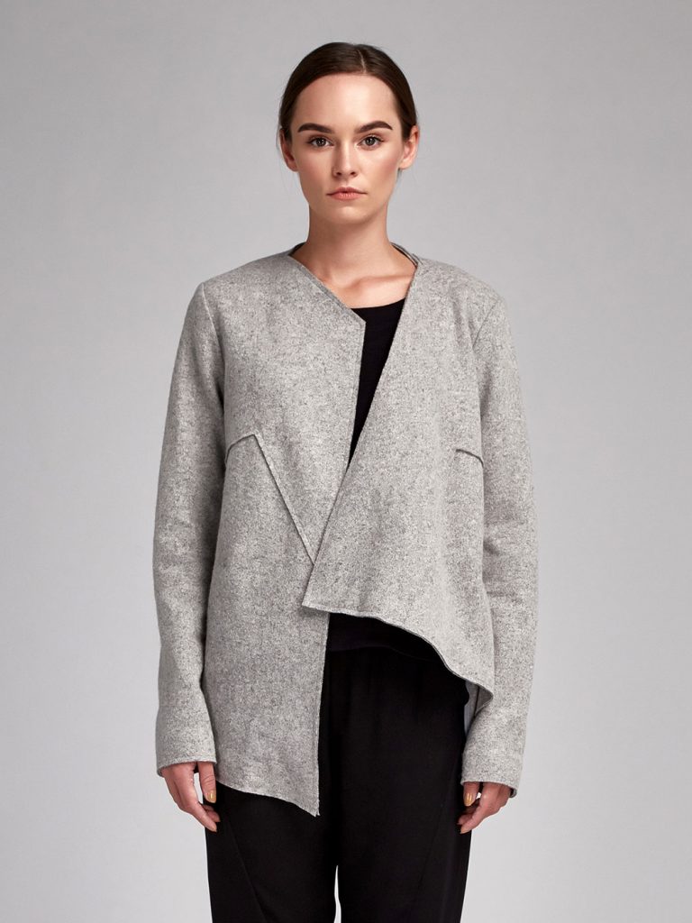 brunette-gray-jacket